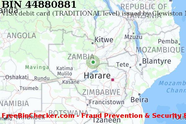 44880881 VISA debit Zambia ZM BIN List