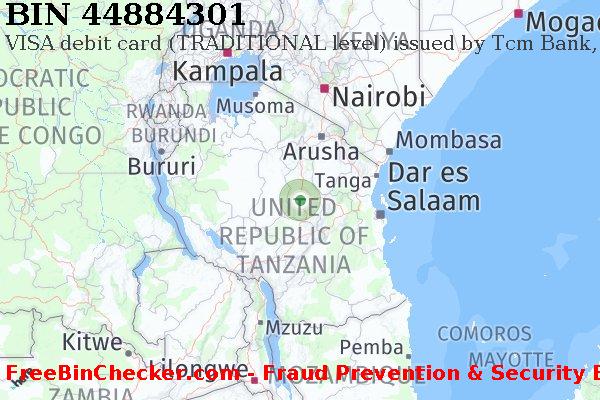 44884301 VISA debit Tanzania TZ BIN List
