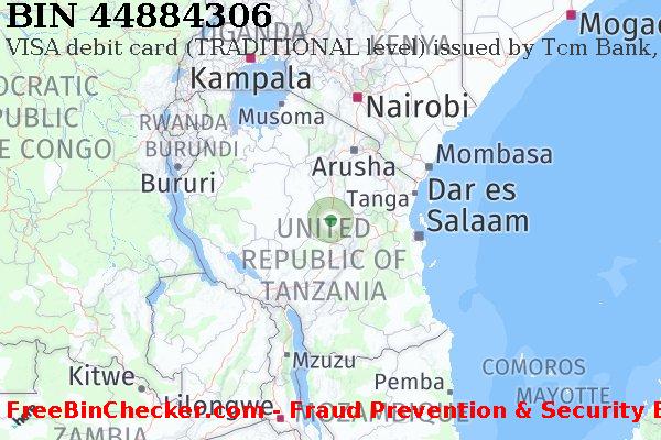 44884306 VISA debit Tanzania TZ BIN List