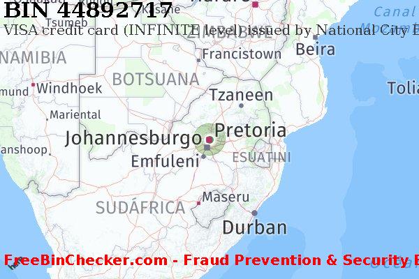 44892717 VISA credit South Africa ZA Lista de BIN
