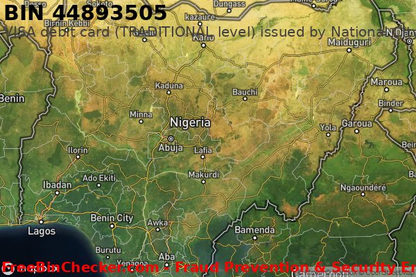 44893505 VISA debit Nigeria NG BIN List