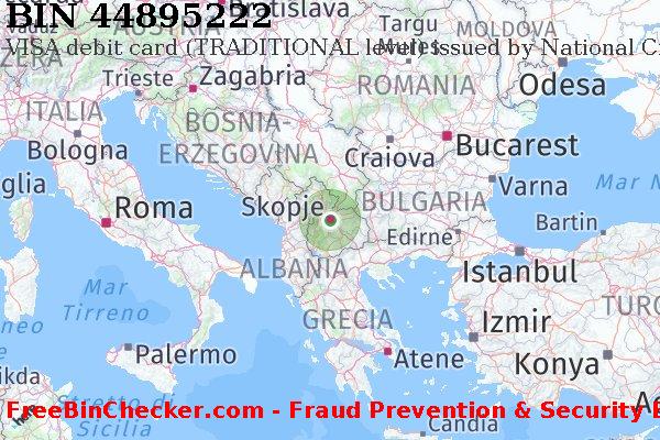 44895222 VISA debit Macedonia MK Lista BIN