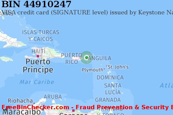 44910247 VISA credit Virgin Islands (U.S.) VI Lista de BIN