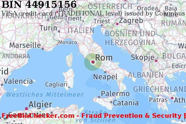 44915156 VISA credit Italy IT BIN-Liste