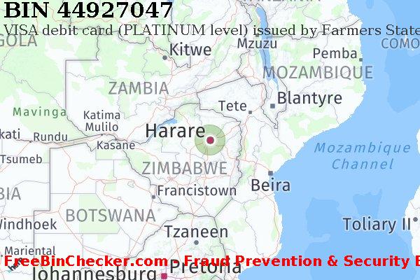 44927047 VISA debit Zimbabwe ZW बिन सूची