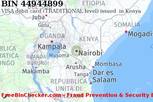 44944899 VISA debit Kenya KE Lista BIN