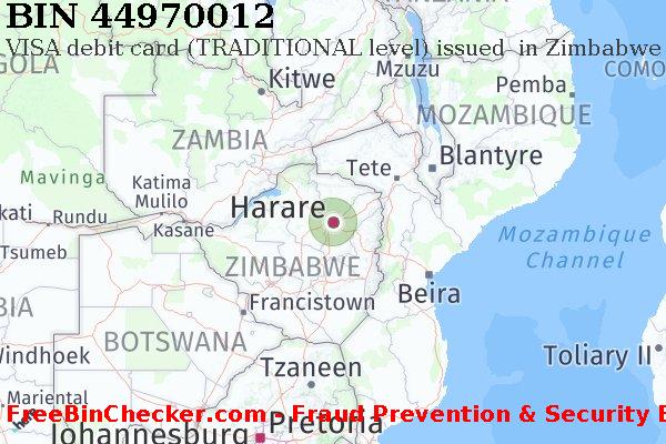 44970012 VISA debit Zimbabwe ZW BIN 목록