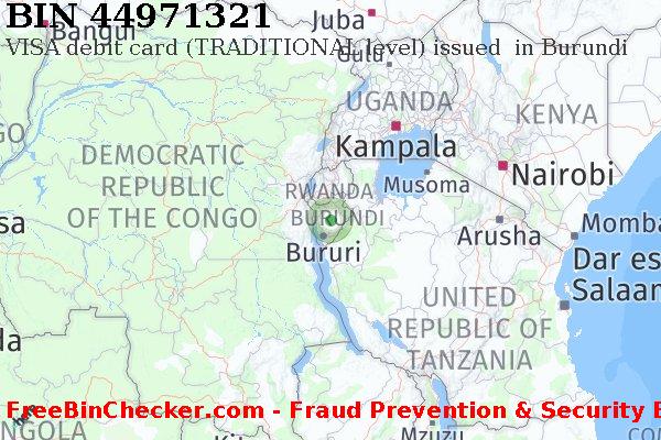 44971321 VISA debit Burundi BI बिन सूची