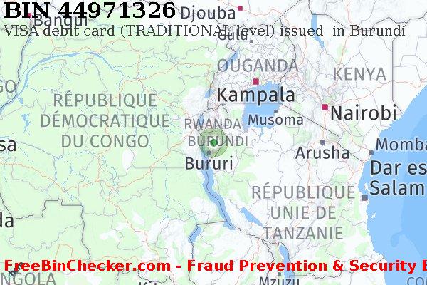 44971326 VISA debit Burundi BI BIN Liste 