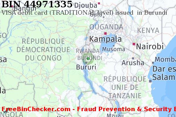 44971335 VISA debit Burundi BI BIN Liste 