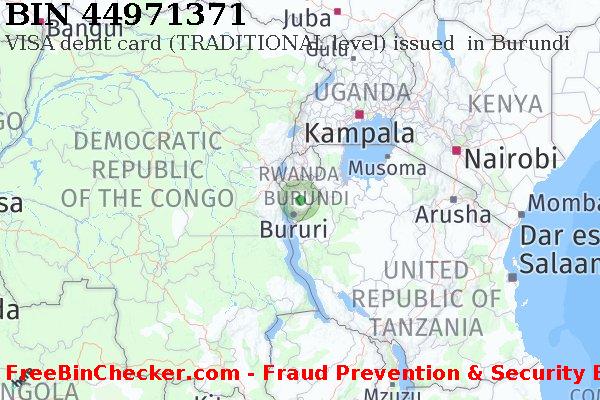 44971371 VISA debit Burundi BI BINリスト