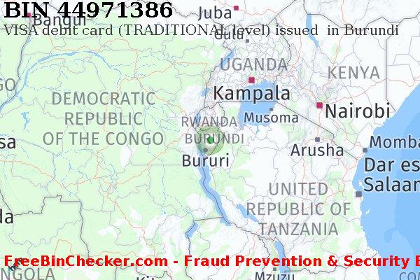 44971386 VISA debit Burundi BI BIN List