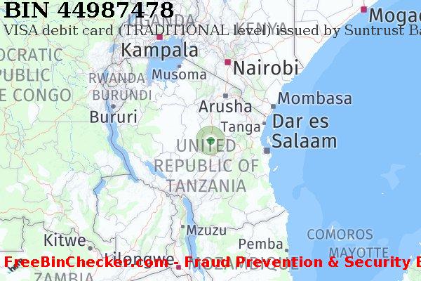 44987478 VISA debit Tanzania TZ BIN List