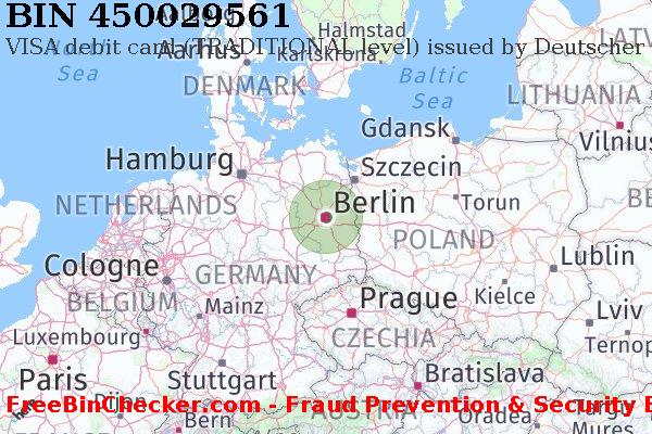 450029561 VISA debit Germany DE BIN Danh sách