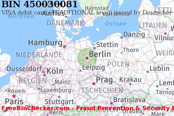 450030081 VISA debit Germany DE BIN-Liste