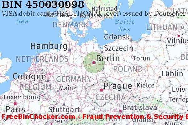 450030998 VISA debit Germany DE Lista de BIN
