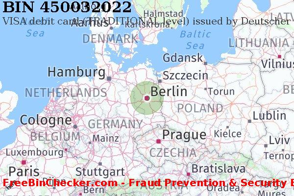 450032022 VISA debit Germany DE BIN Danh sách