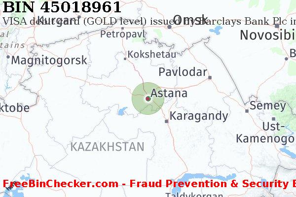 45018961 VISA debit Kazakhstan KZ BIN List