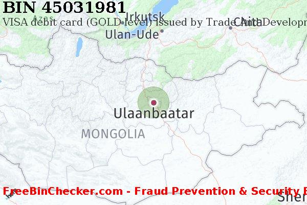 45031981 VISA debit Mongolia MN BIN Lijst