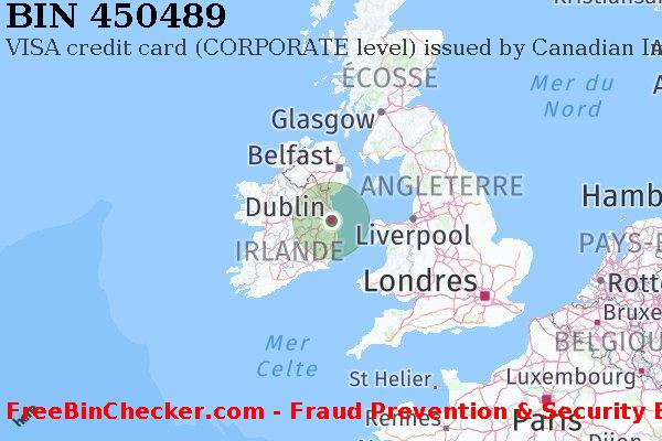 450489 VISA credit Ireland IE BIN Liste 
