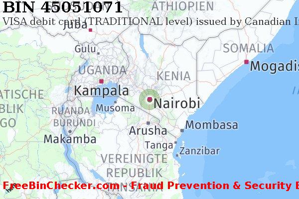 45051071 VISA debit Kenya KE BIN-Liste