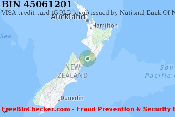 45061201 VISA credit New Zealand NZ BIN List