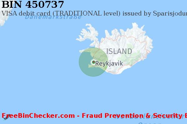 450737 VISA debit Iceland IS BIN-Liste