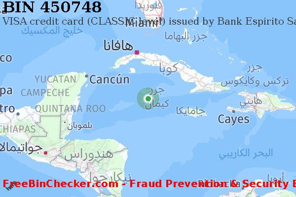 450748 VISA credit Cayman Islands KY قائمة BIN