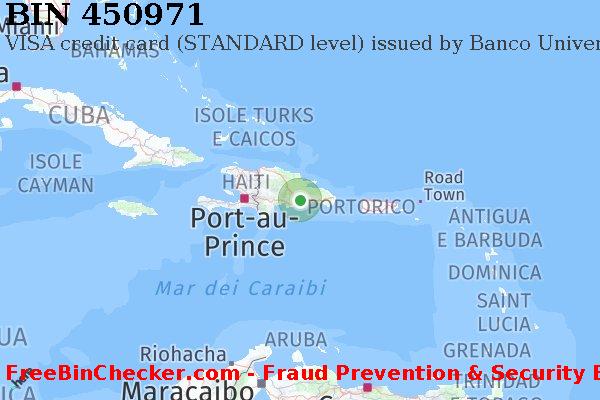450971 VISA credit Dominican Republic DO Lista BIN