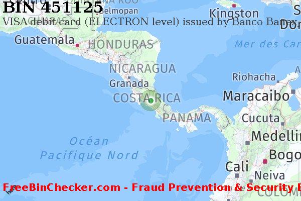 451125 VISA debit Costa Rica CR BIN Liste 