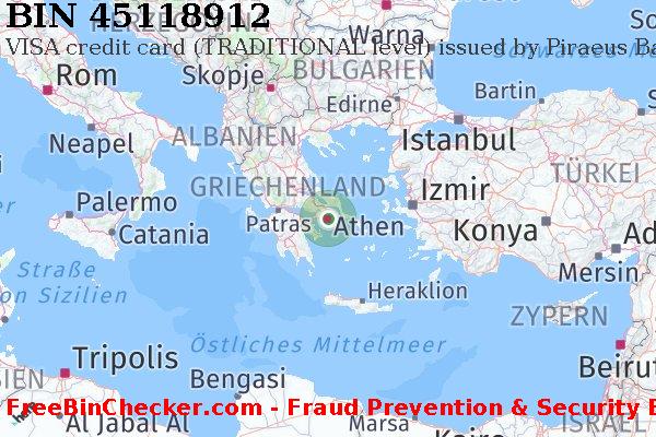 45118912 VISA credit Greece GR BIN-Liste