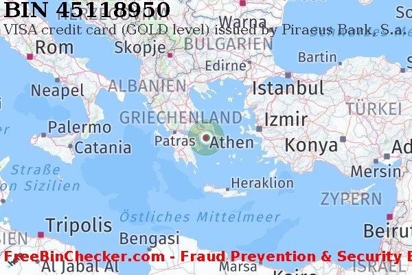 45118950 VISA credit Greece GR BIN-Liste