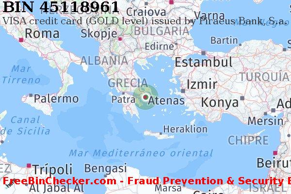 45118961 VISA credit Greece GR Lista de BIN
