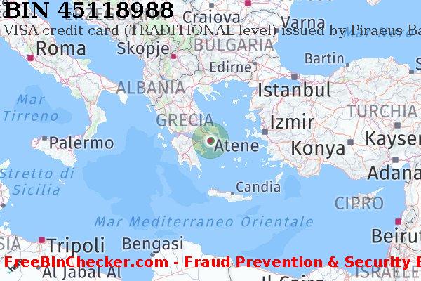45118988 VISA credit Greece GR Lista BIN