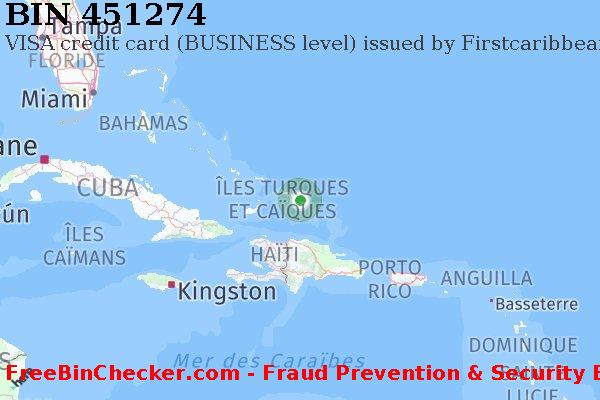 451274 VISA credit Turks and Caicos Islands TC BIN Liste 