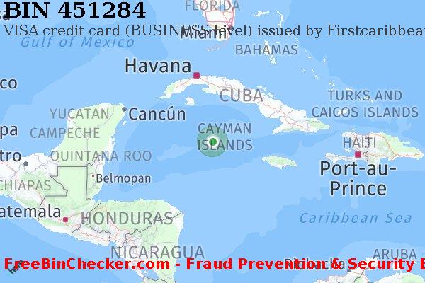451284 VISA credit Cayman Islands KY बिन सूची