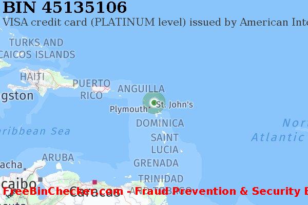 45135106 VISA credit Antigua and Barbuda AG BIN List