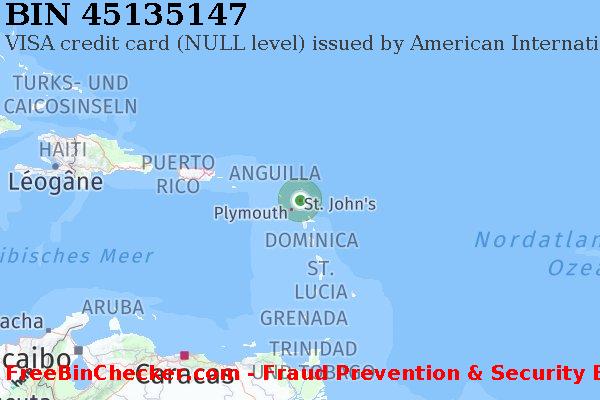 45135147 VISA credit Antigua and Barbuda AG BIN-Liste