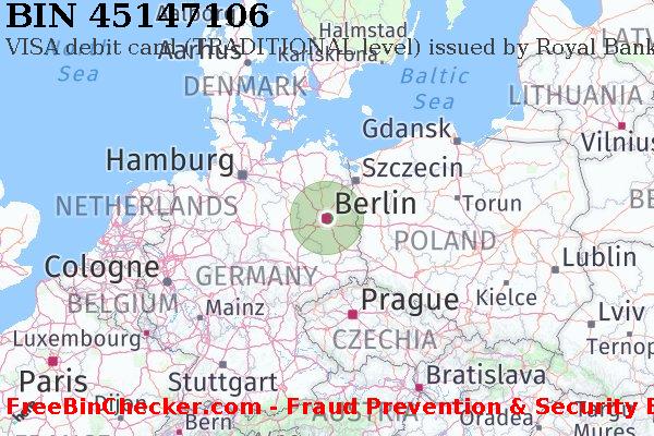 45147106 VISA debit Germany DE BIN List