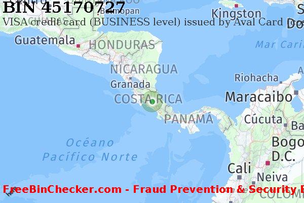45170727 VISA credit Costa Rica CR Lista de BIN
