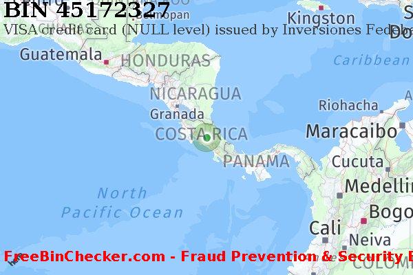 45172327 VISA credit Costa Rica CR BIN List