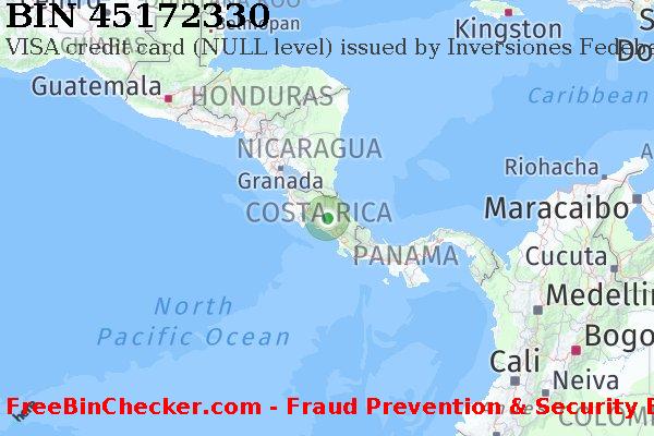 45172330 VISA credit Costa Rica CR BIN List