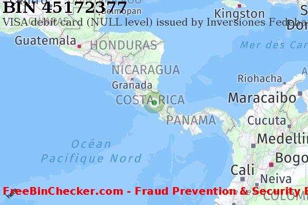 45172377 VISA debit Costa Rica CR BIN Liste 