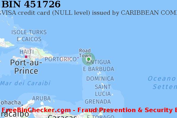 451726 VISA credit Anguilla AI Lista BIN