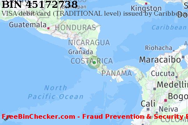 45172738 VISA debit Costa Rica CR BIN List