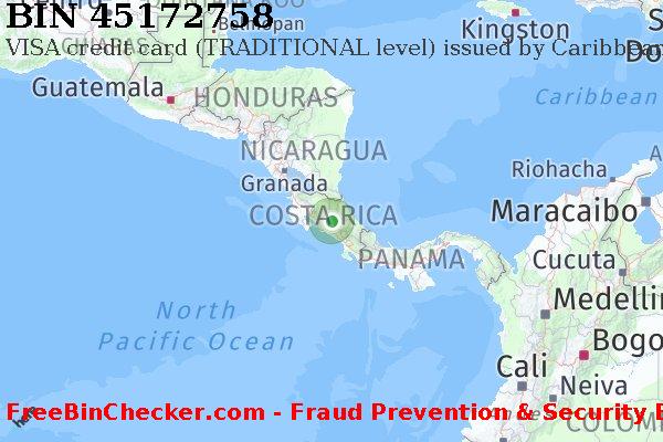 45172758 VISA credit Costa Rica CR BIN List