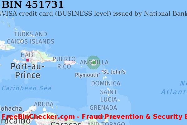 451731 VISA credit Anguilla AI BIN Lijst