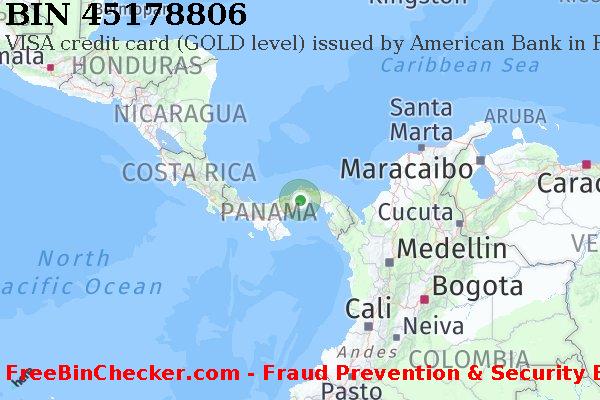 45178806 VISA credit Panama PA BIN List