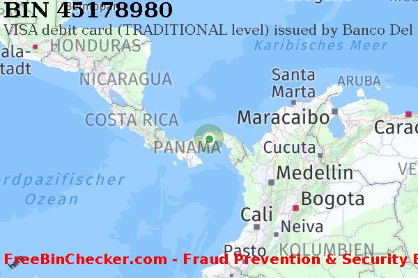45178980 VISA debit Panama PA BIN-Liste