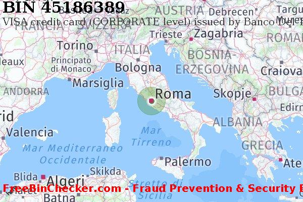 45186389 VISA credit Italy IT Lista BIN